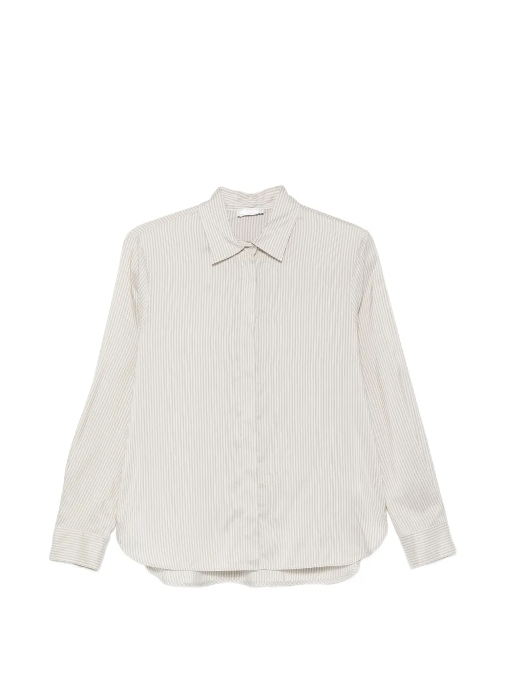 Peserico chemise rayée à col lavallière - Tons neutres