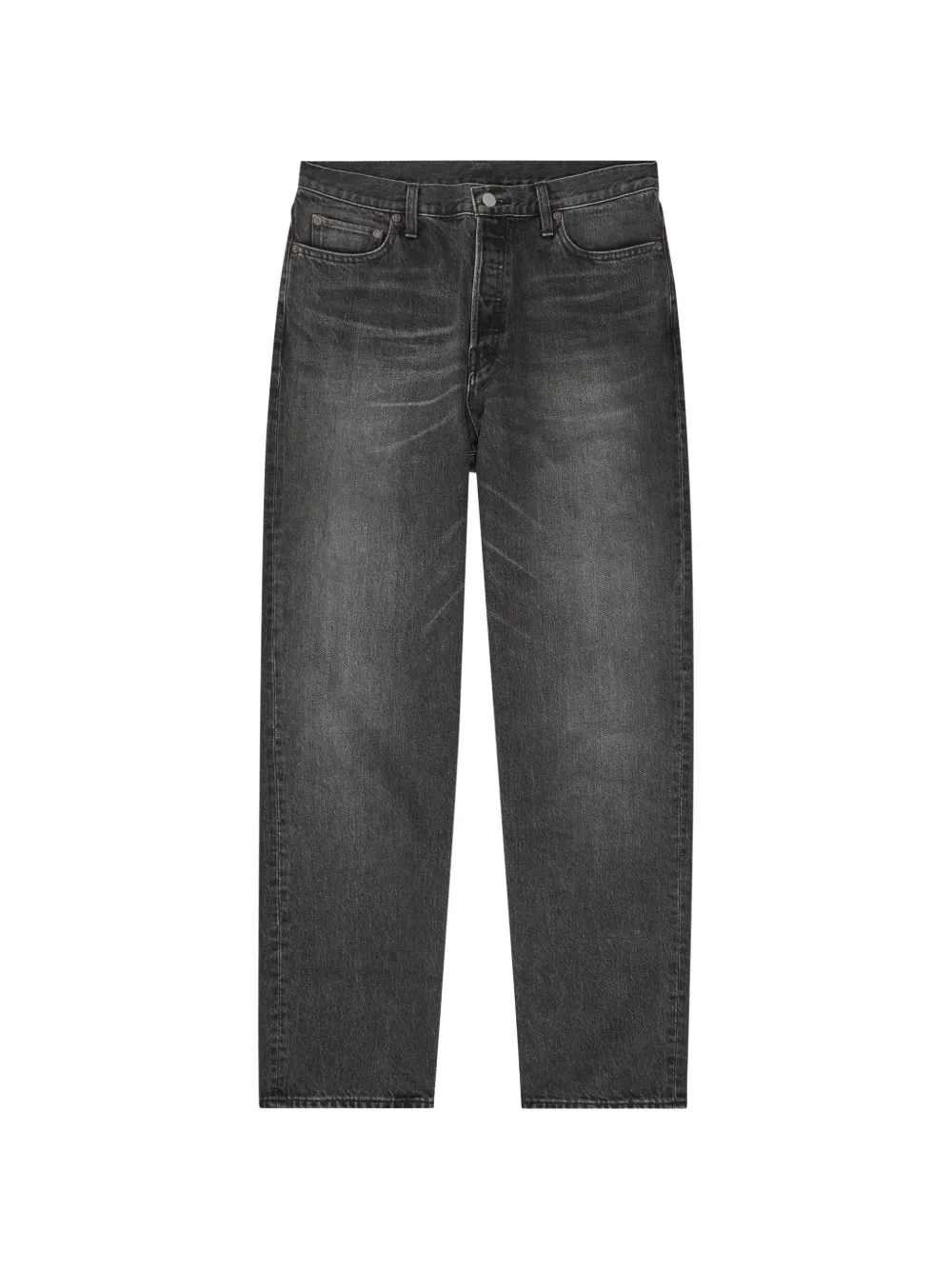 ssstein washed-effect straight-leg jeans - Grigio