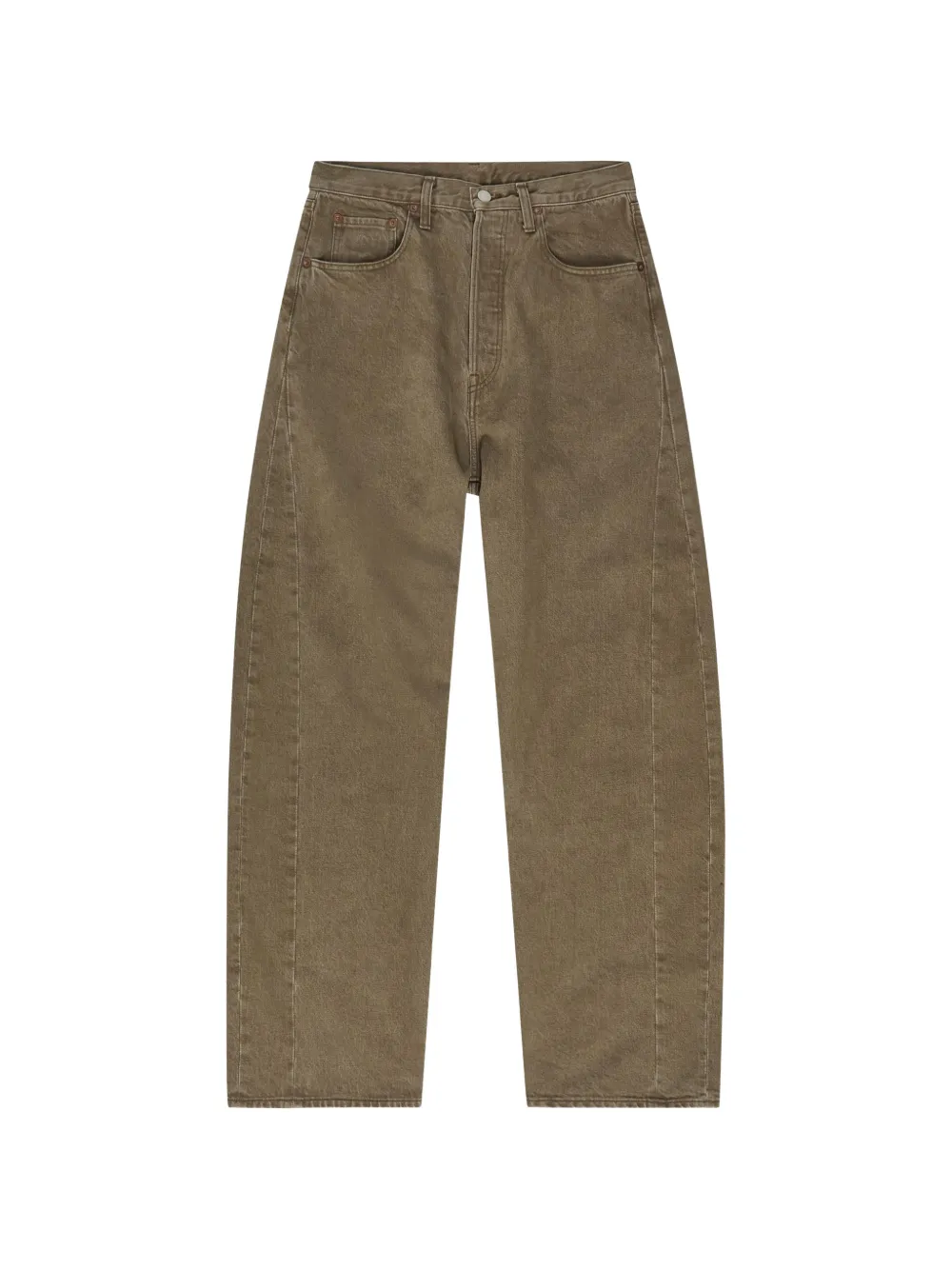 ssstein barrel-leg seam-detail jeans - Verde