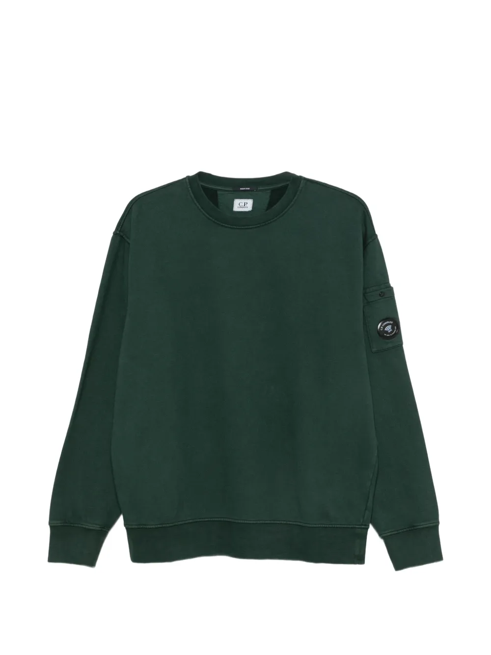 C.P. Company Lens-detail sleeve-pocket sweatshirt - Verde
