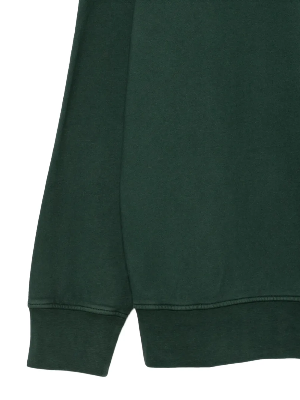C.P. Company Sweater met Lens-detail en zak op de mouw Groen