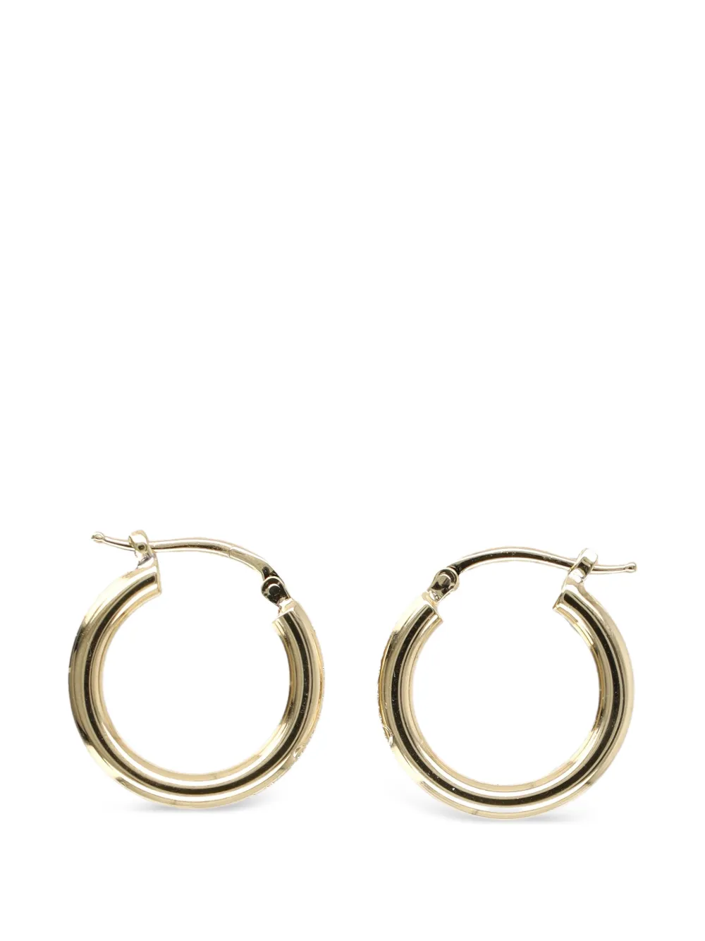 MM6 Maison Margiela engraved hoop earrings - Oro
