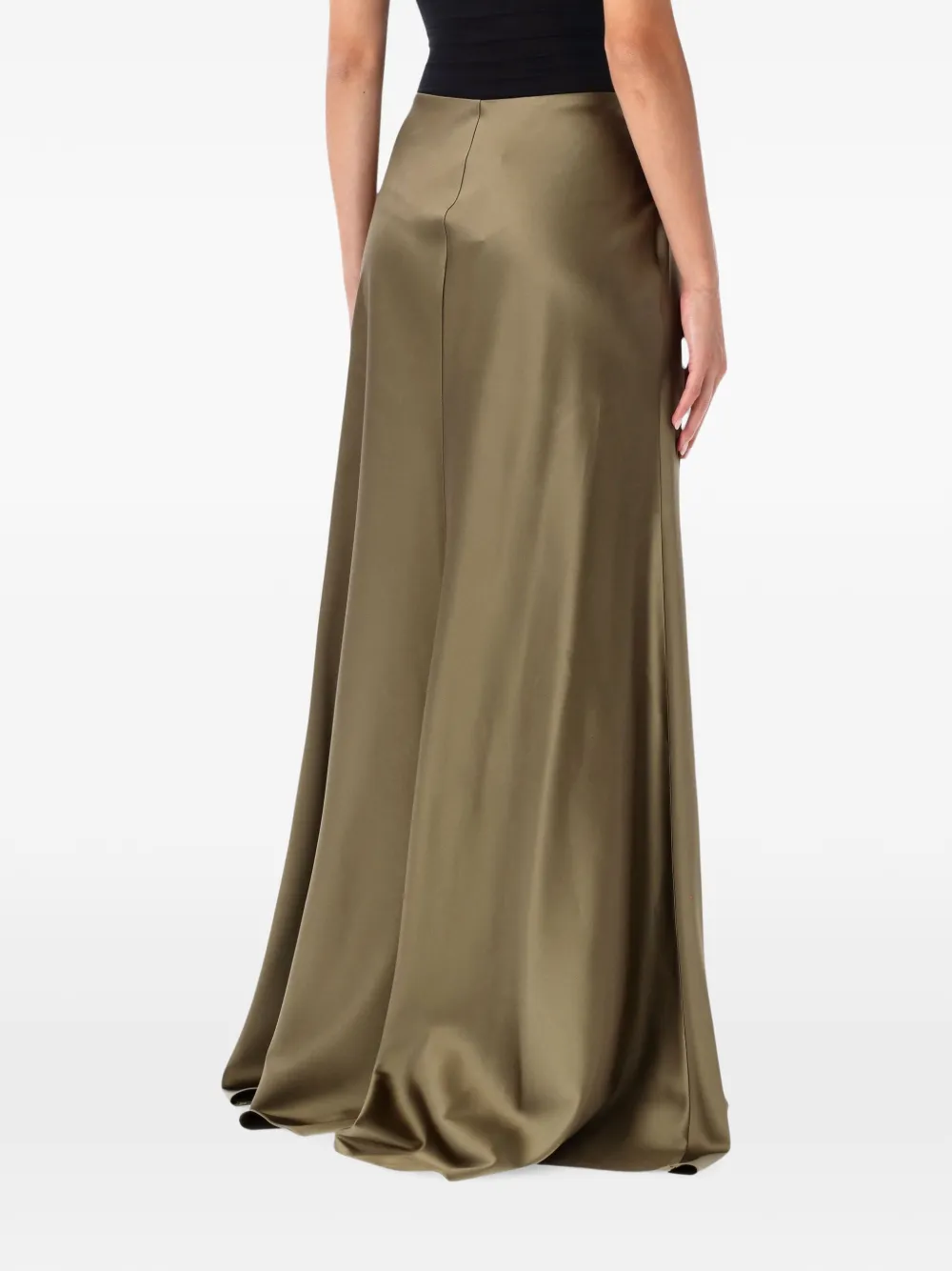 Lauren Ralph Lauren Flared rok met satijnen afwerking Beige