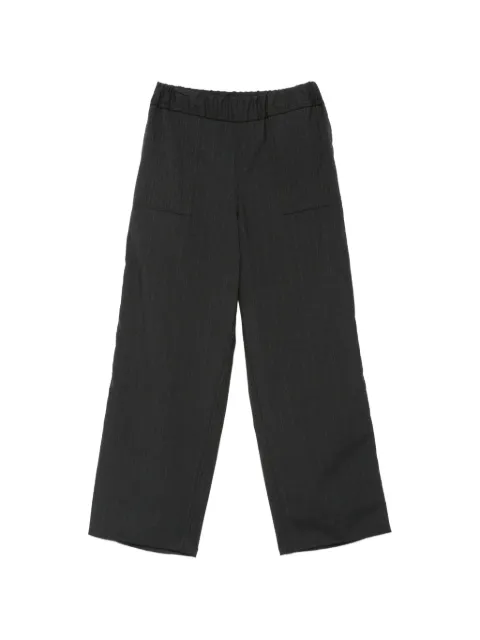 FRANCESCA MARCHISIO Coulisse pinstriped wide-leg trousers