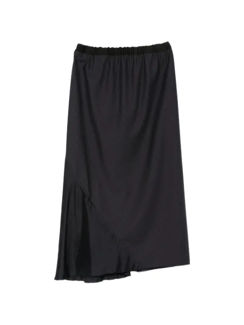 FRANCESCA MARCHISIO pinstripe-pattern panelled midi skirt