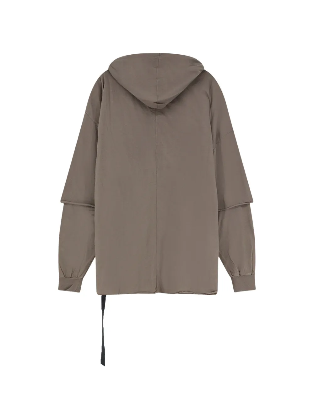 Rick Owens DRKSHDW Hoodie met trekkoord en gelaagde mouwen Bruin