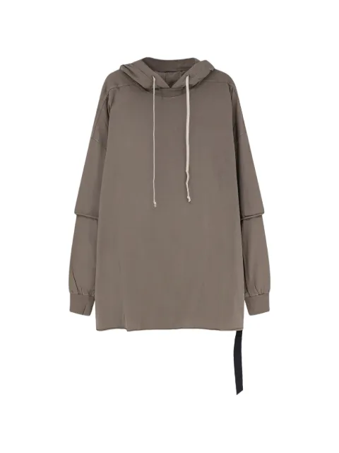Rick Owens DRKSHDW hoodie a capas con cordones