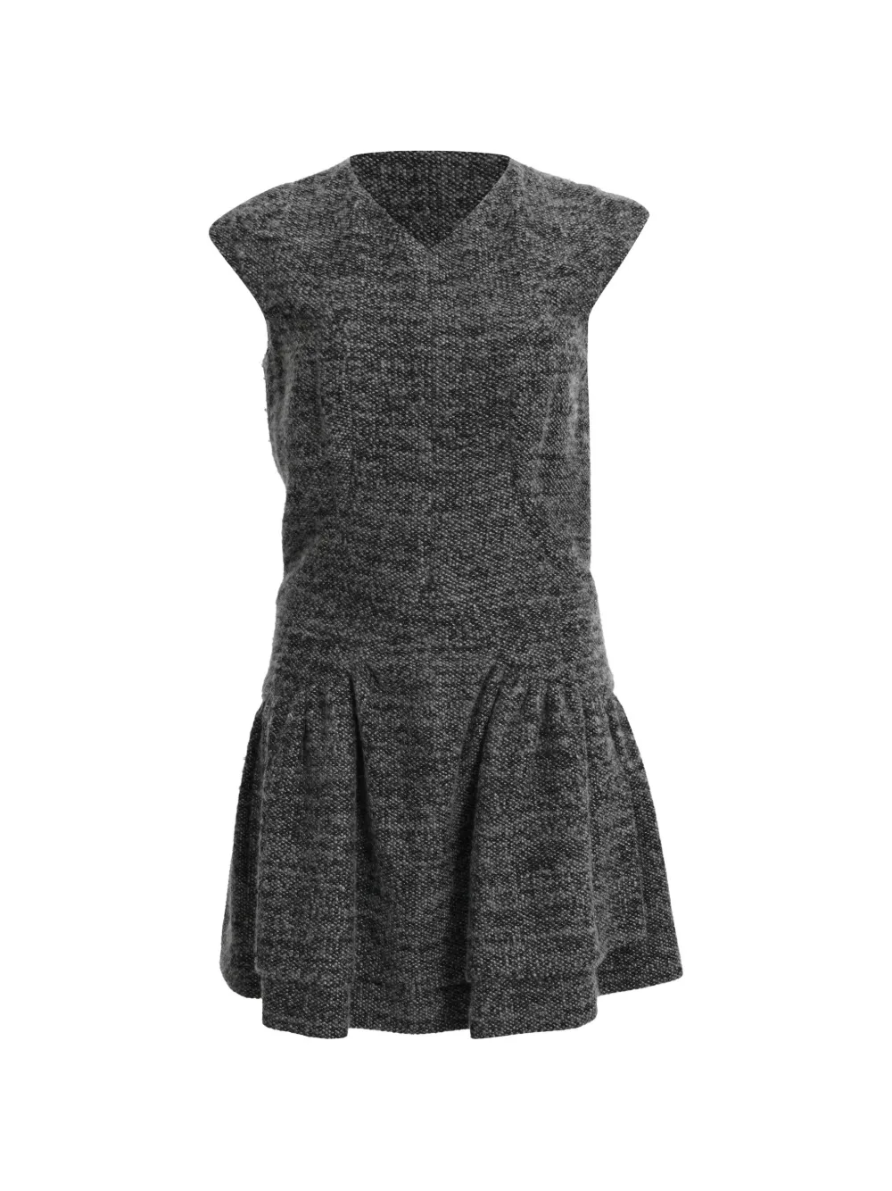 CHANEL Pre-Owned robe à col v - Gris
