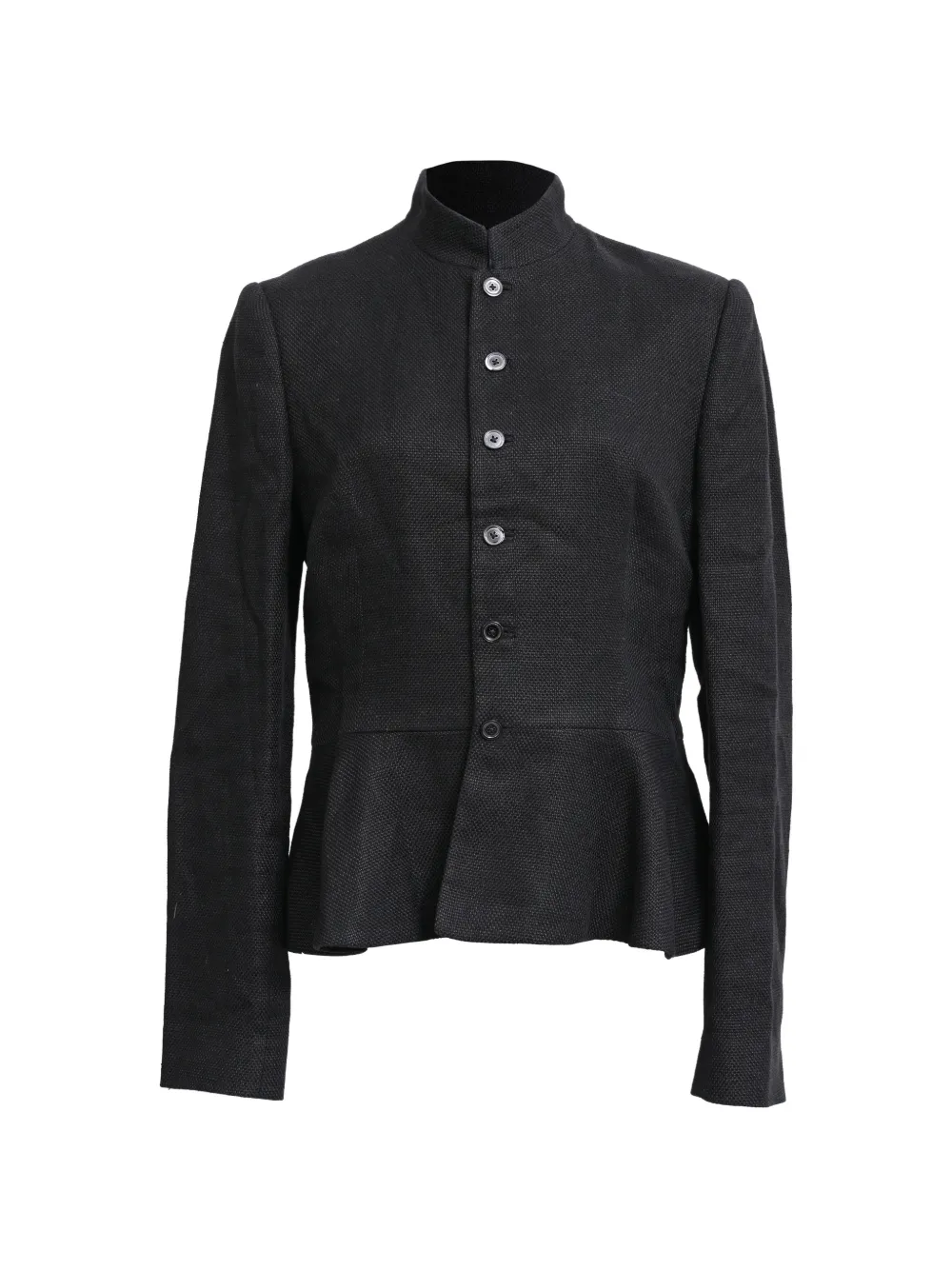 Polo Ralph Lauren Vintage blazer boutonné à taille péplum - Noir