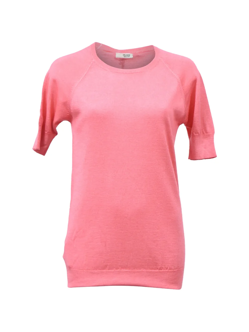 Prada Pre-Owned knitted short-sleeve sweater - Rosa