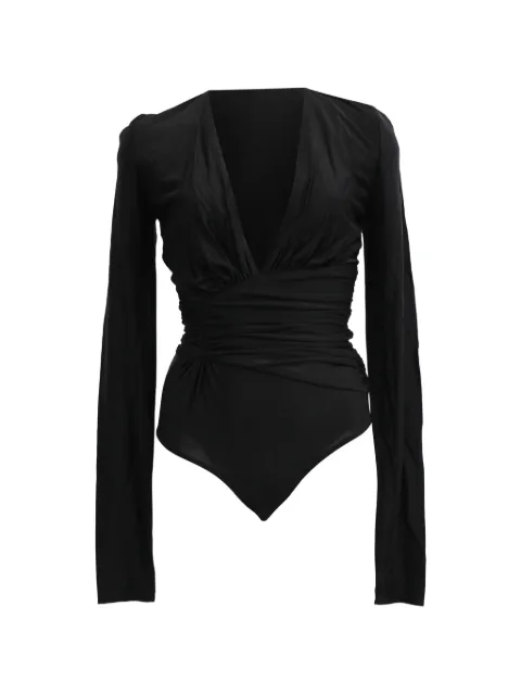 Alexandre Vauthier 2020s V-neck gathered bodysuit