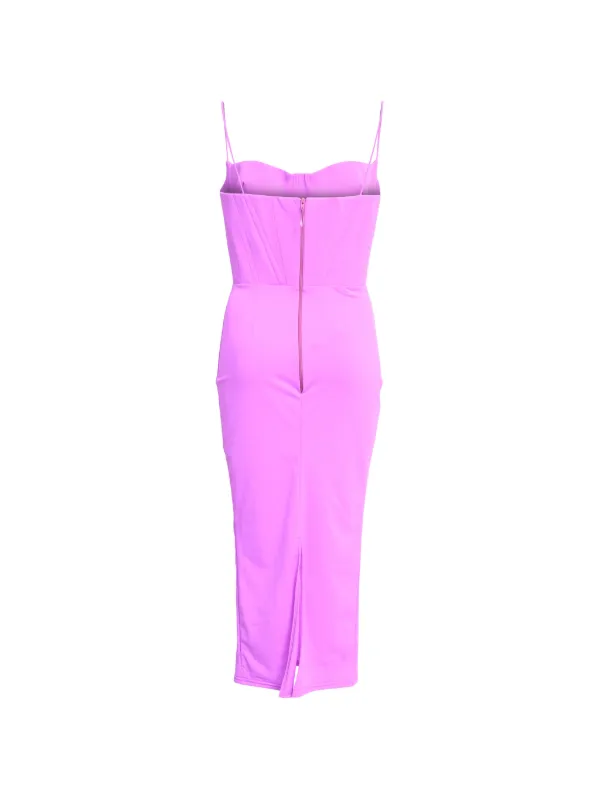 Alex Perry 2022 Lane Corset Midi Dress | Pink