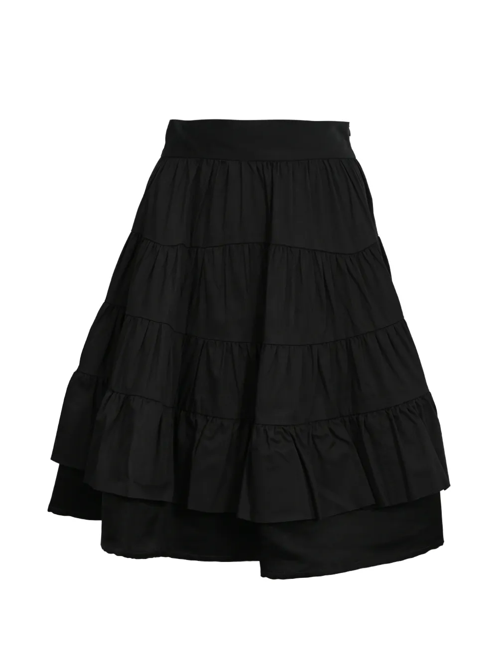 SANDRO Tiered ruffled skirt - Nero