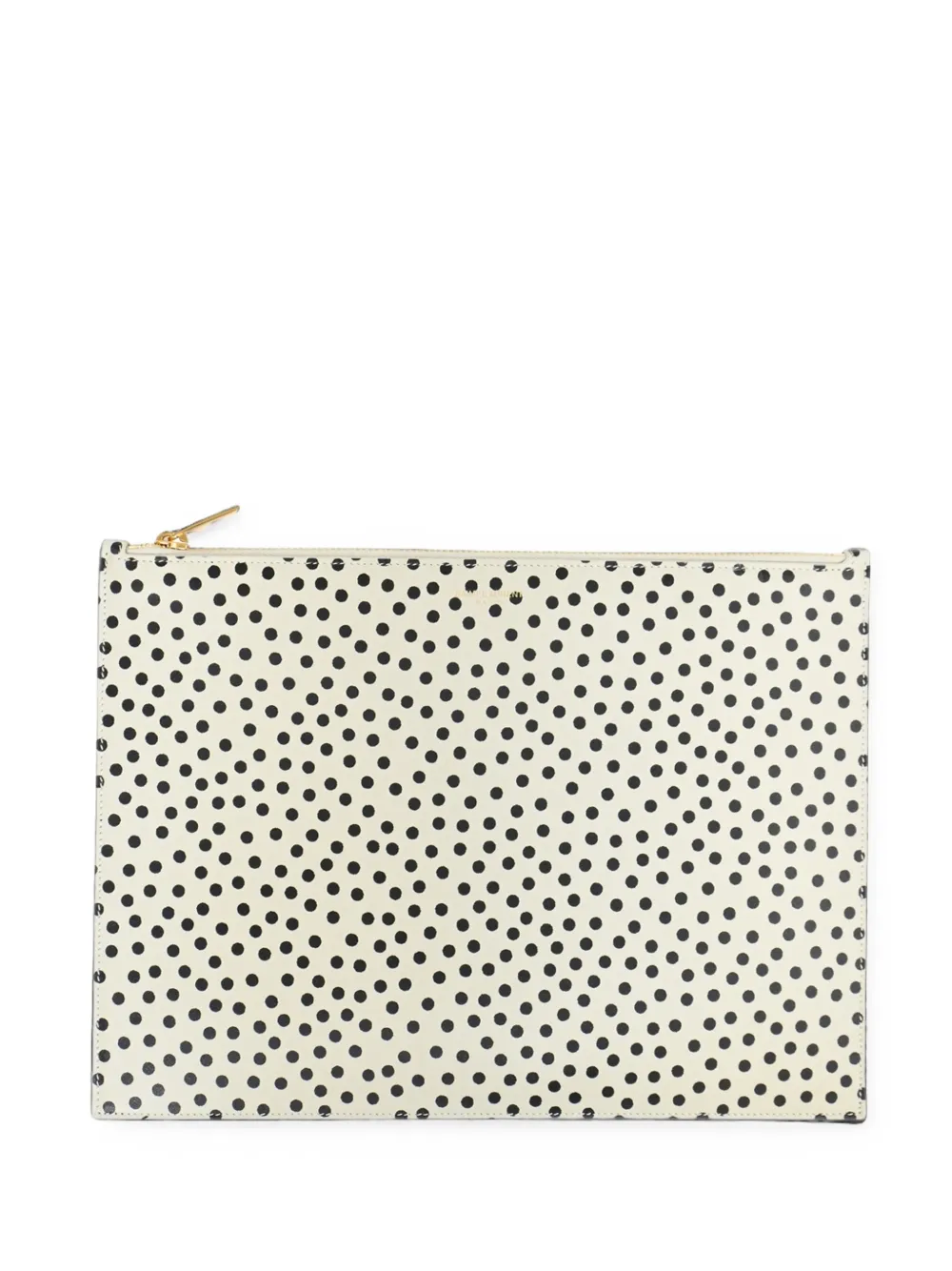 Saint Laurent Pre-Owned Clutch mit Polka Dots - Nude