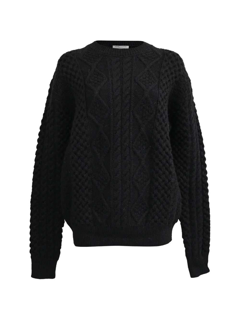 Saint Laurent Pre-Owned Cable-knit sweater - Schwarz