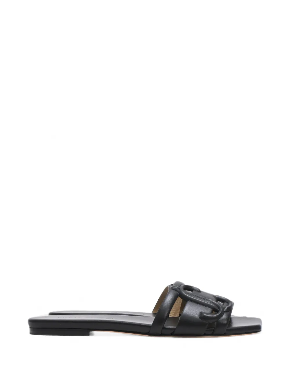 Jimmy Choo Pre-Owned Laran leather slides - Schwarz
