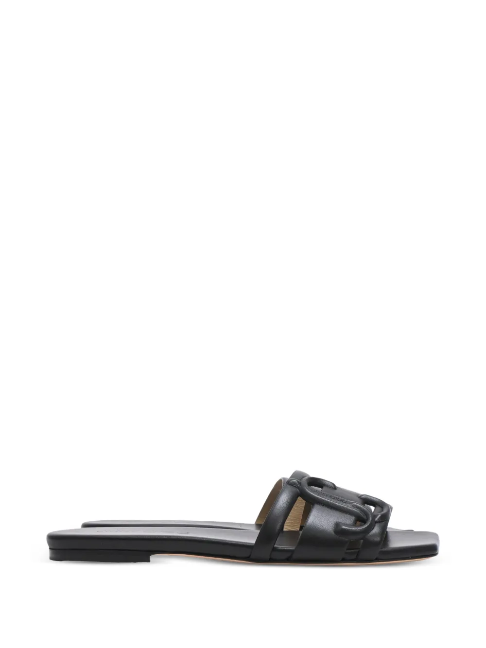 Jimmy Choo Pre-Owned Laran leather slides - Schwarz