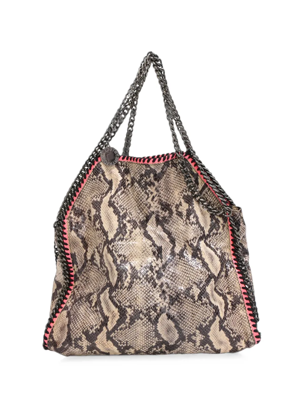 Stella McCartney Pre-Owned sac cabas Falabella à effet peau de serpent - Tons neutres