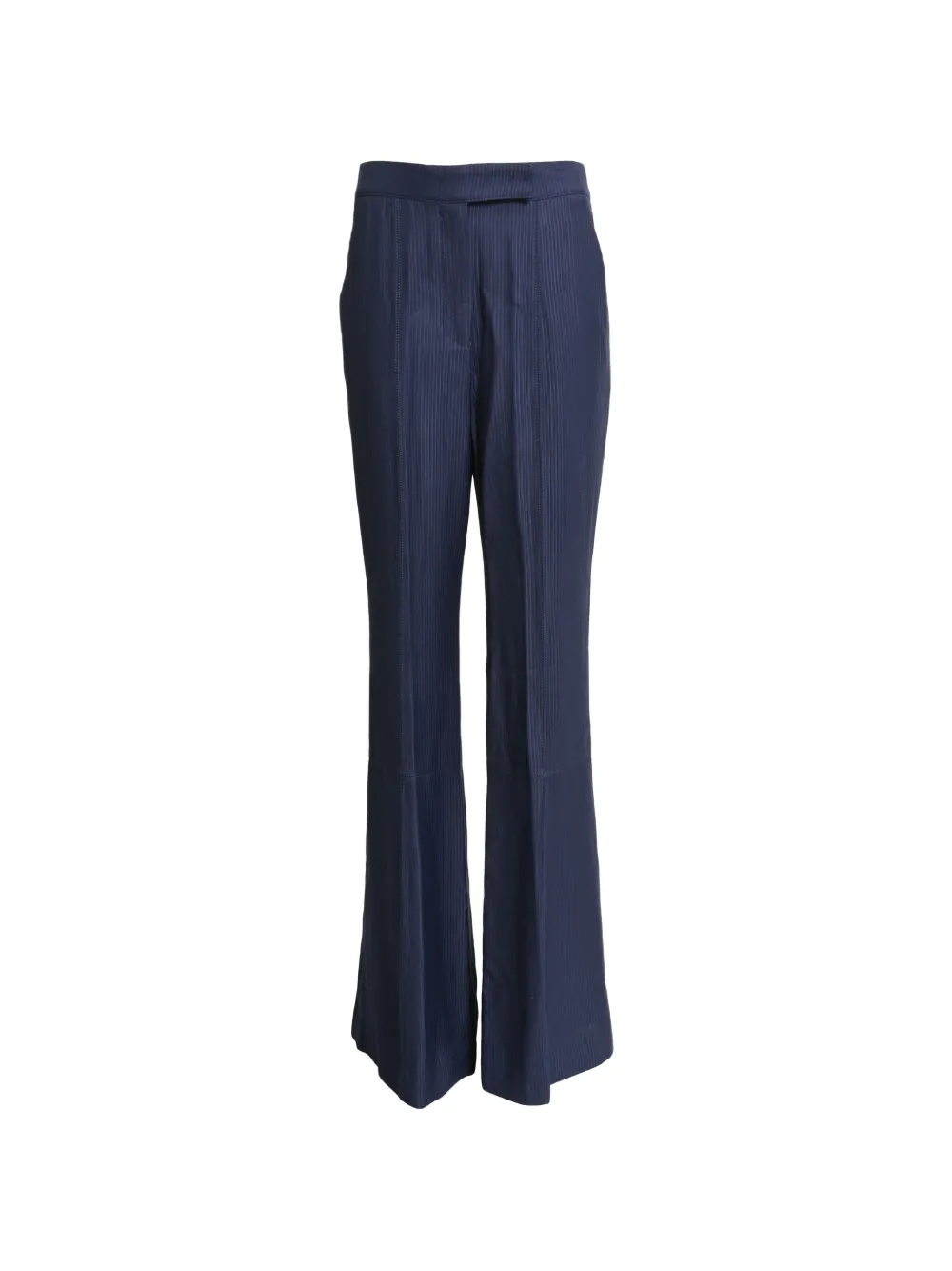 Gabriela Hearst pantalon côtelé à coupe évasée - Bleu