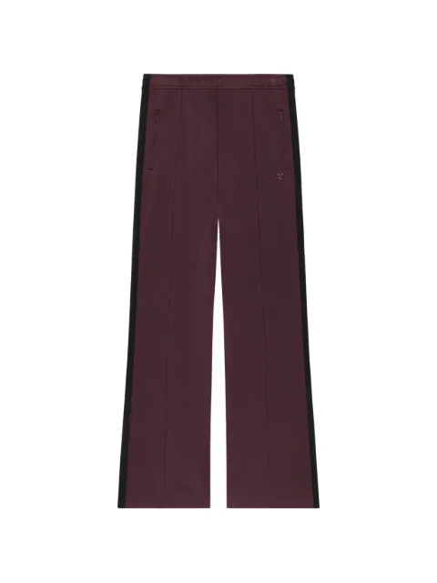 Courrèges logo-embroidered side-stripe track pants