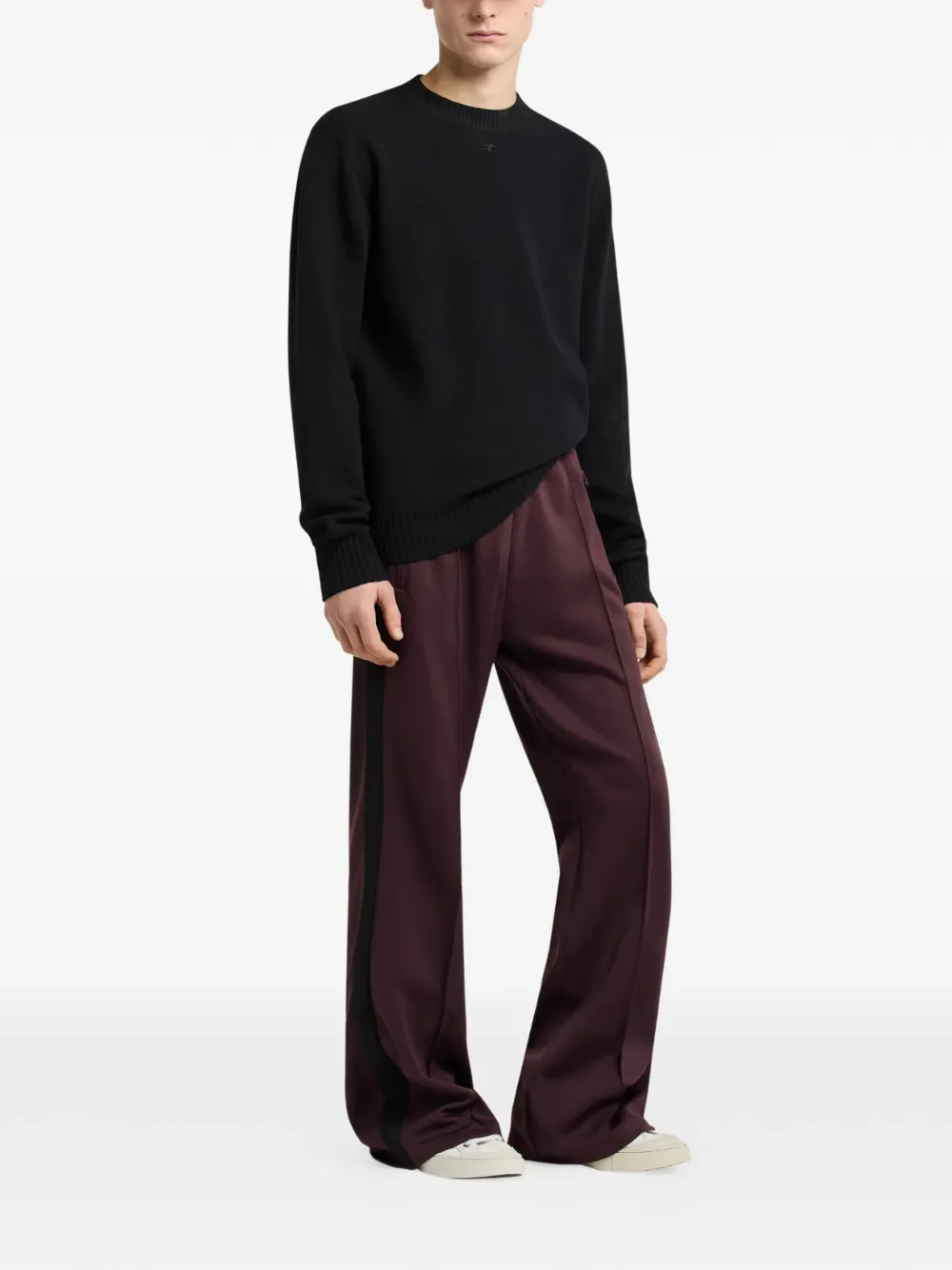 Courrèges Trainingsbroek met geborduurd logo Rood