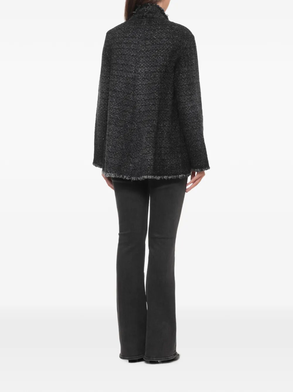 Avant Toi raw-edge cardigan Grijs