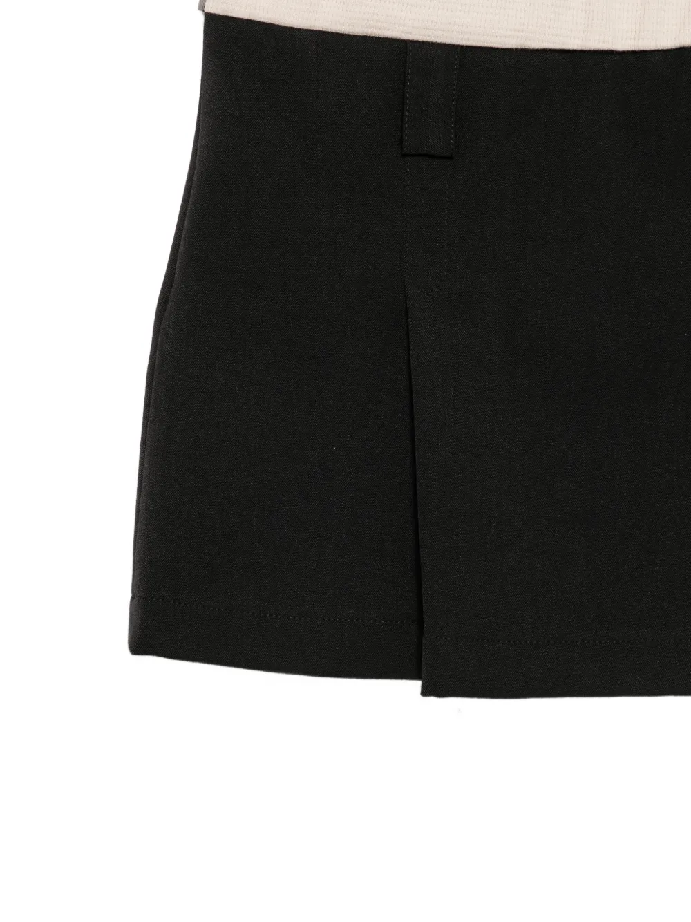 MSGM Kids Plooirok met geborduurd logo Zwart