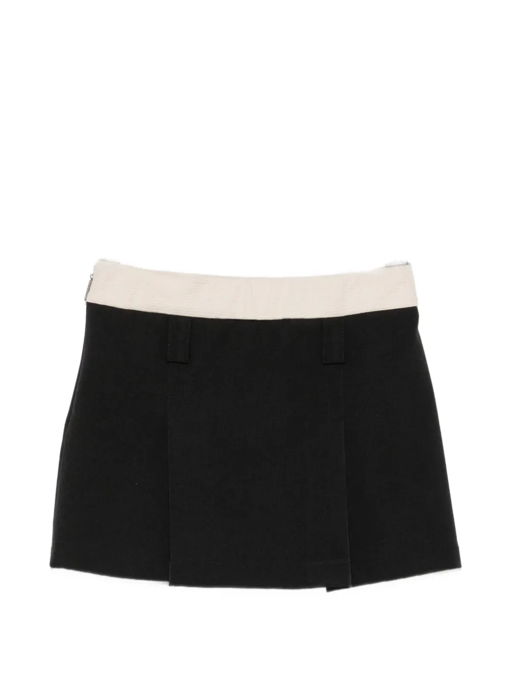 MSGM Kids Plooirok met geborduurd logo Zwart