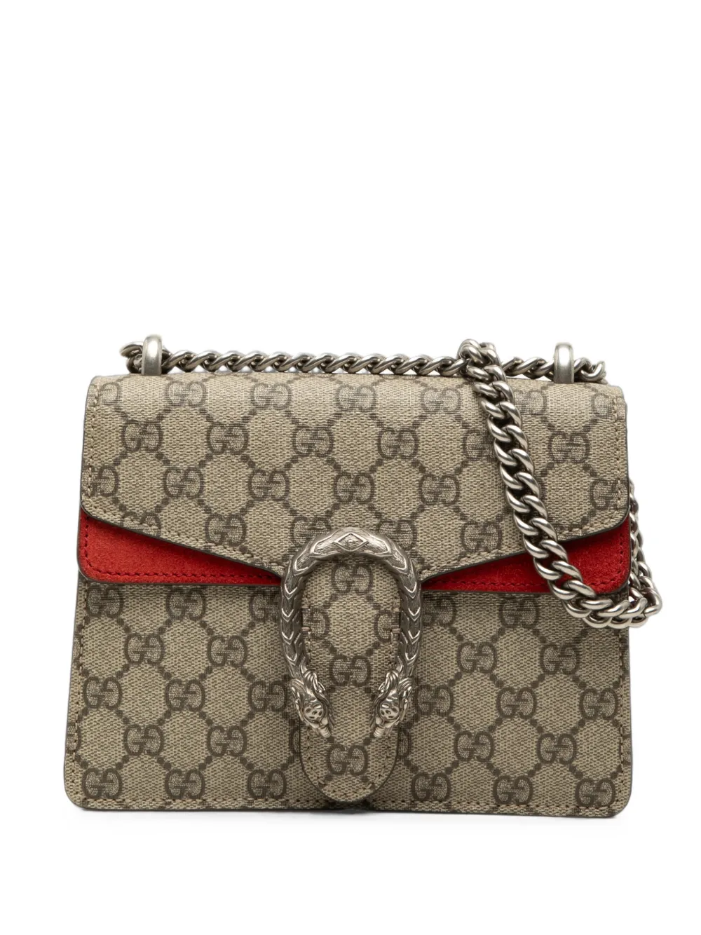 Gucci Pre-Owned Borsa a tracolla Dionysus piccola in tessuto GG Supreme 2016-2026 - Rosso