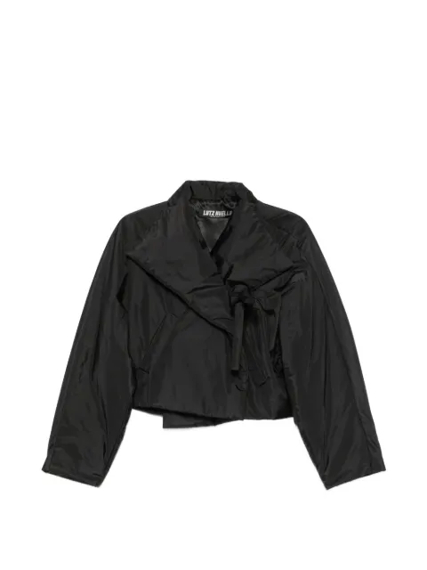 Lutz Huelle bow-detail cropped jacket