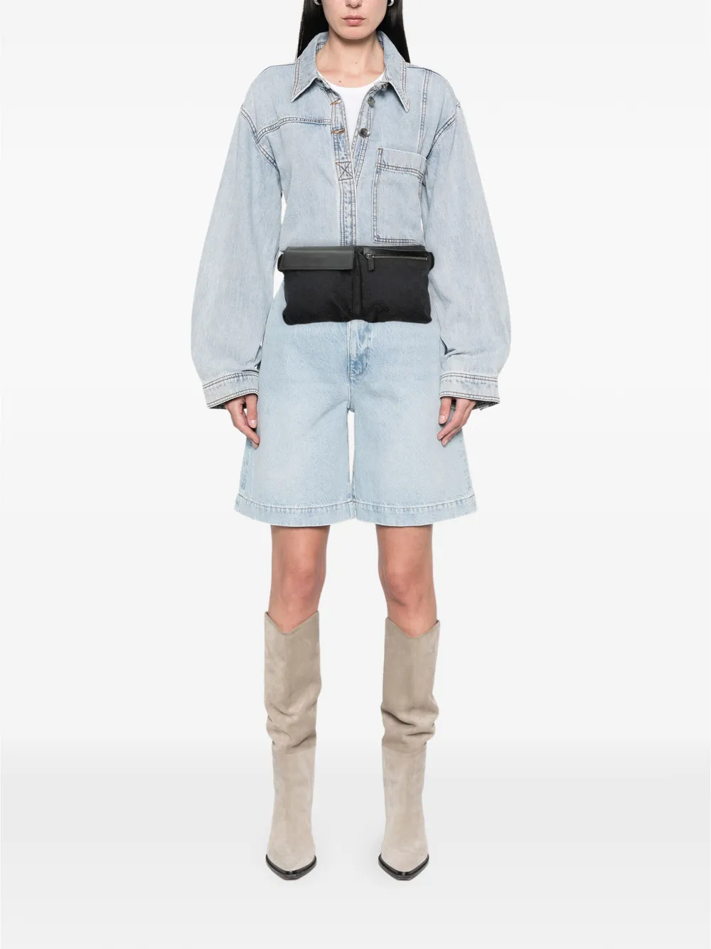 Gucci Pre-Owned 2000-2015 GG Canvas Double Pocket heuptas Zwart