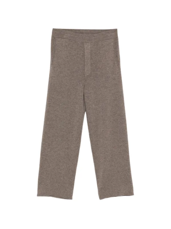 Lisa Yang Parker Cashmere Straight-leg Trousers in Brown
