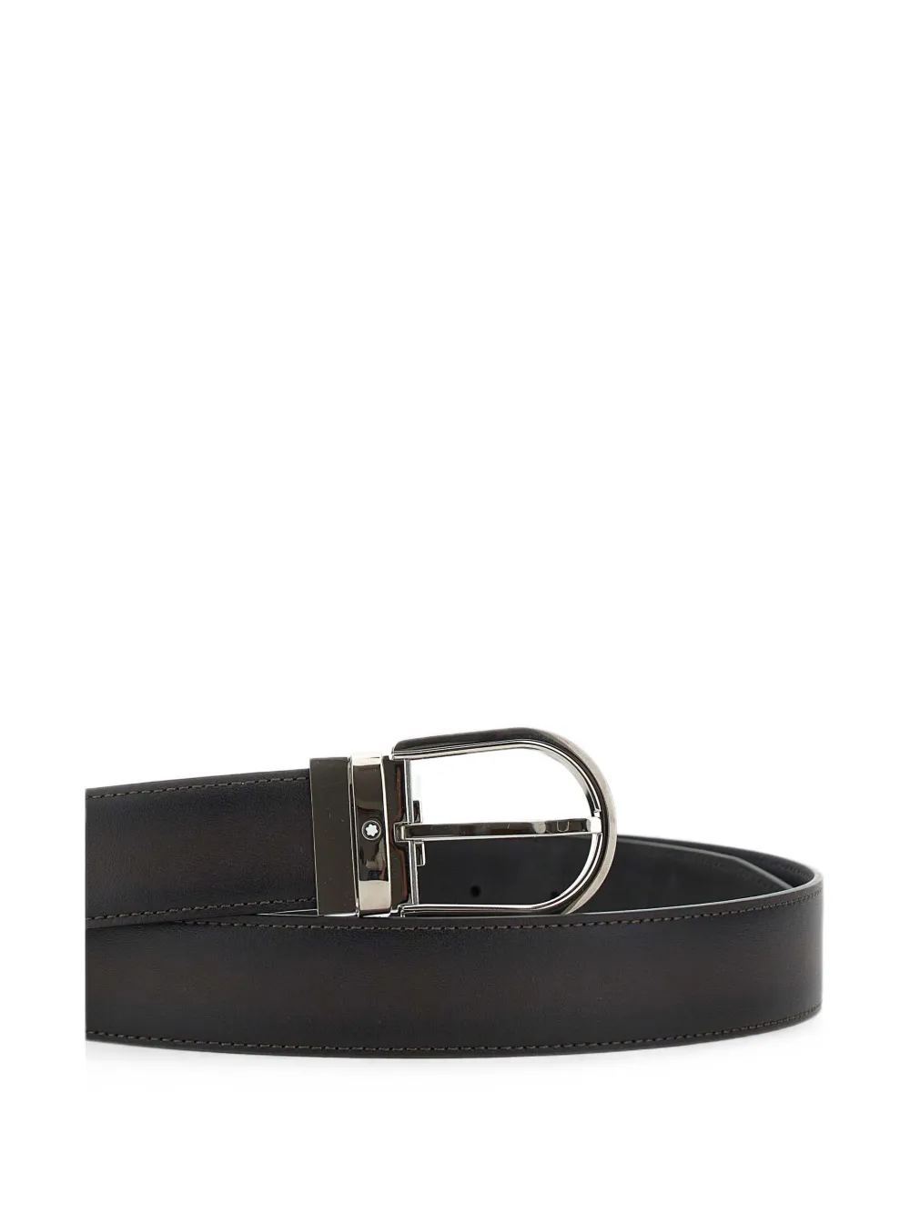 Montblanc Riem met hoefijzer gesp Grijs