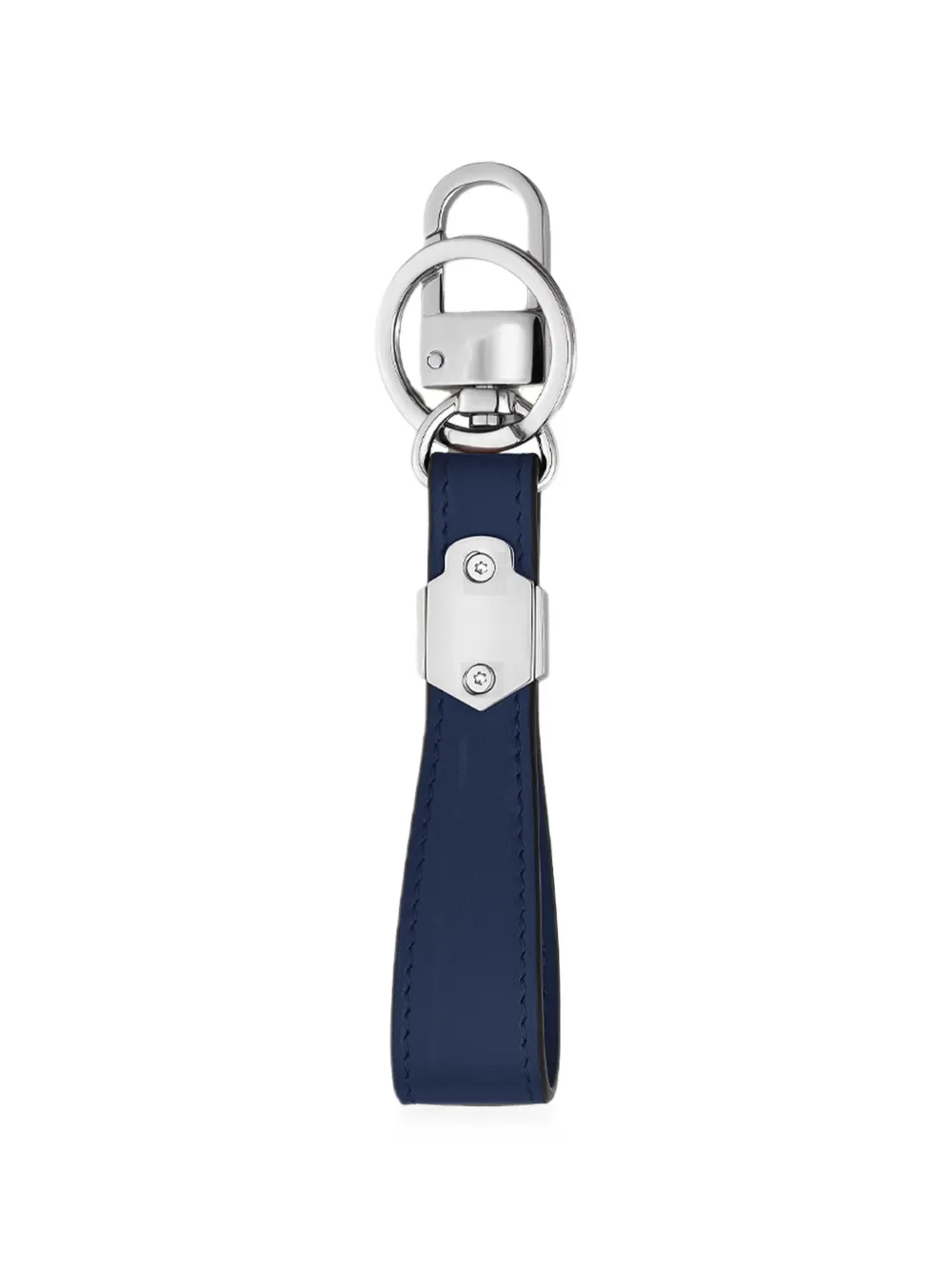 Montblanc Inkwell leren sleutelhanger Blauw