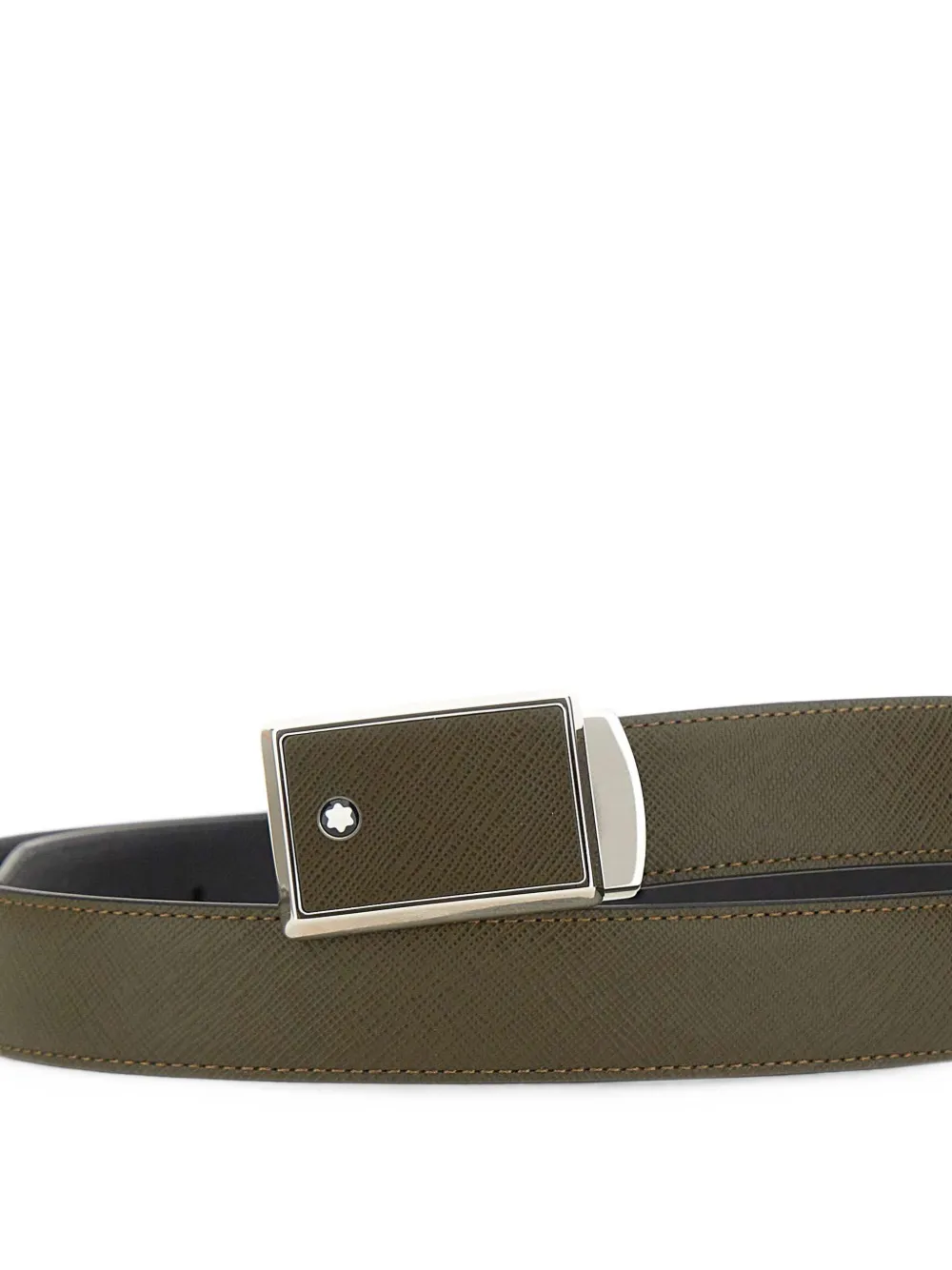 Montblanc Leren riem Groen