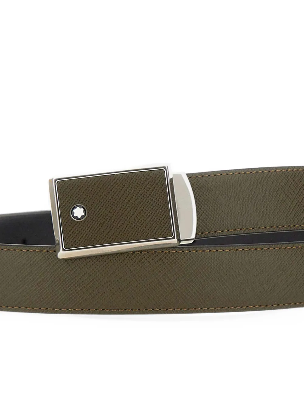 Montblanc Leren riem Groen