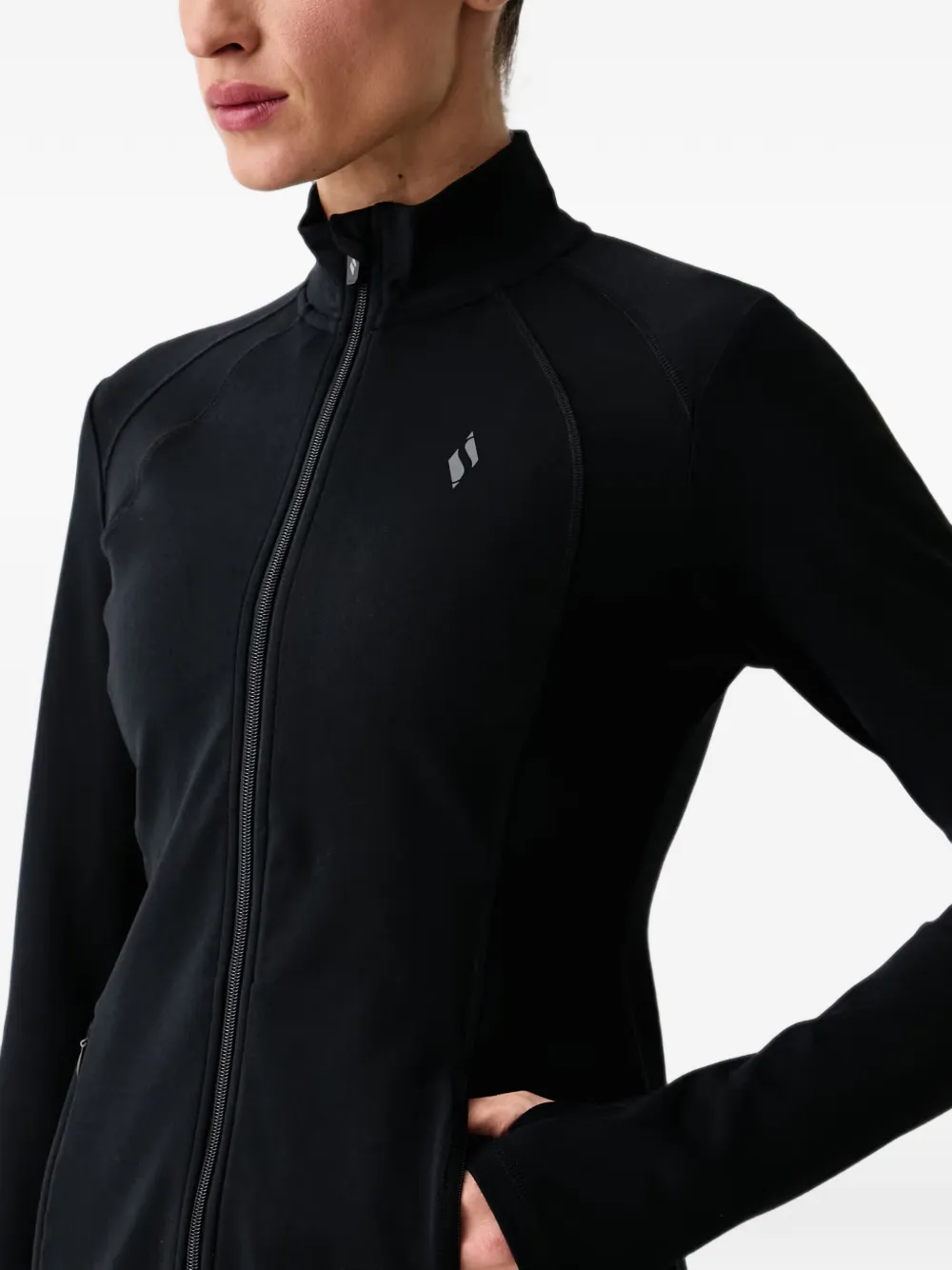 Skechers Gowalk sweater met hoge hals en rits Zwart