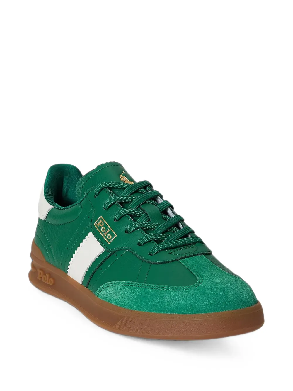 Polo Ralph Lauren Heritage Aera logo panelled sneakers Groen