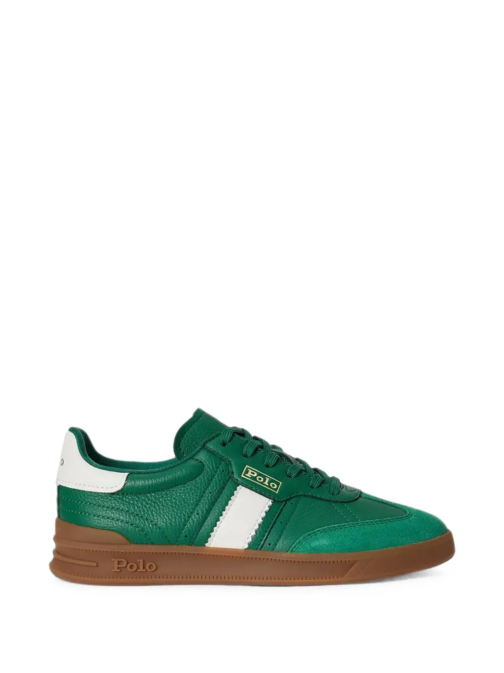 Polo Ralph Lauren Heritage Aera logo panelled sneakers Groen