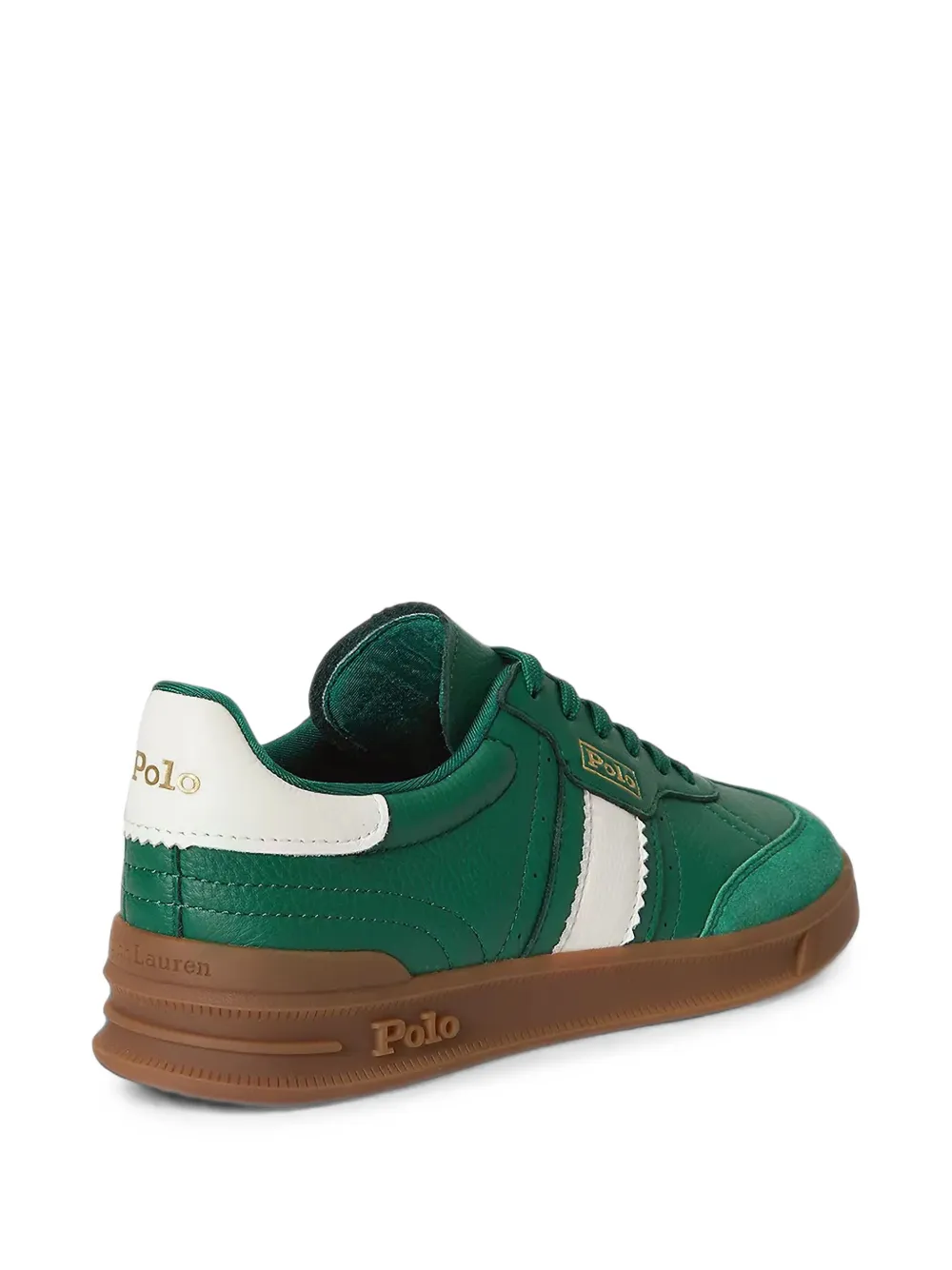 Polo Ralph Lauren Heritage Aera logo panelled sneakers Groen