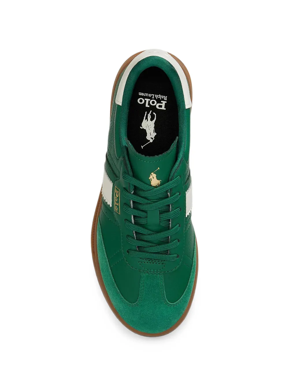 Polo Ralph Lauren Heritage Aera logo panelled sneakers Groen