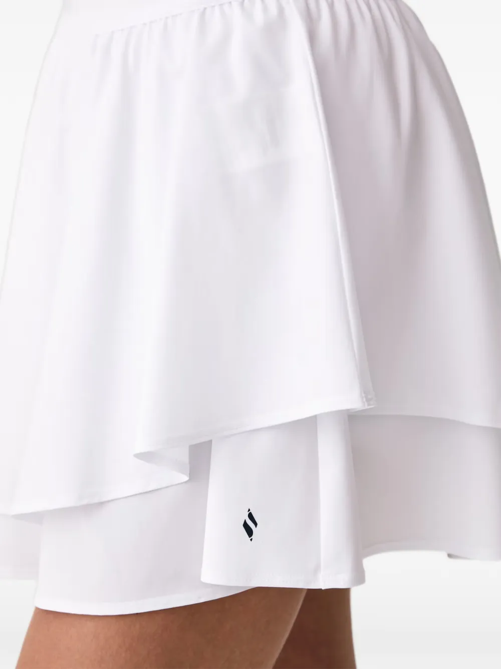 Skechers Sport Court gelaagde skort met ruches Wit