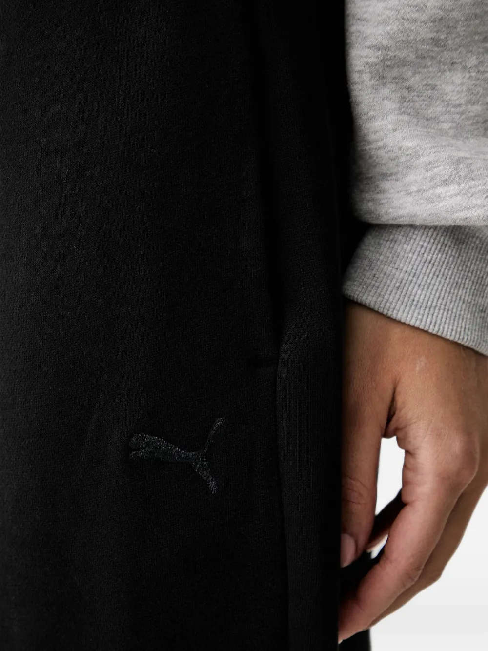 PUMA Gesmockte trainingsbroek met trekkoord Zwart