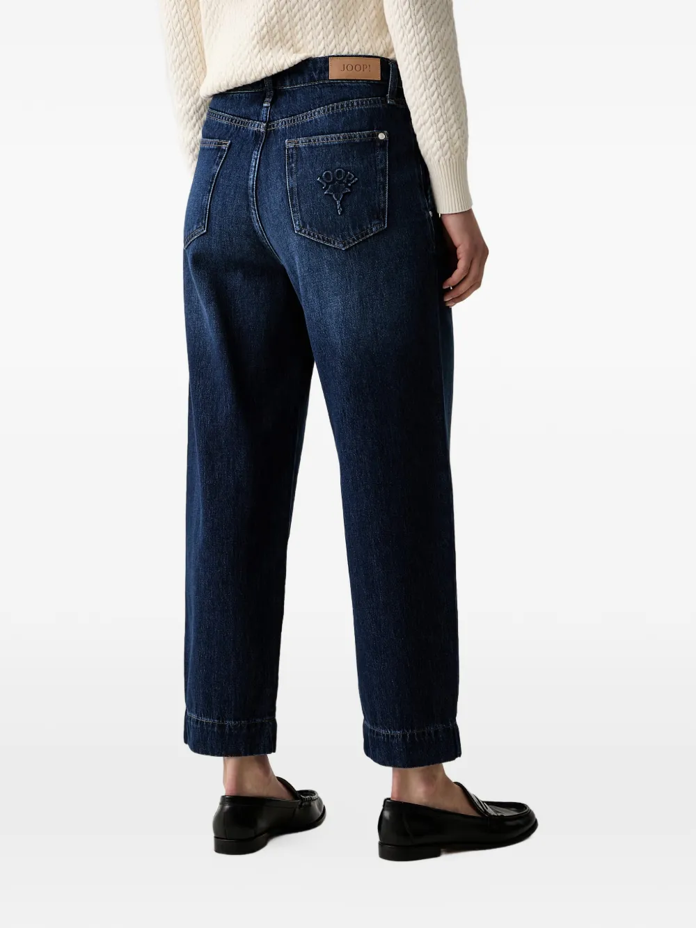 Joop! logo-embossed jeans Blauw