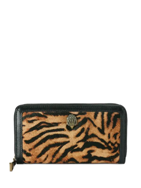 Kurt Geiger London tiger-print Eagle-head wallet