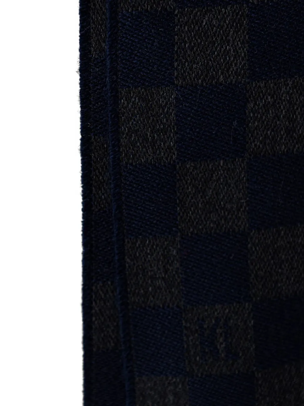 Karl Lagerfeld Geruite sjaal met logo-jacquard Blauw