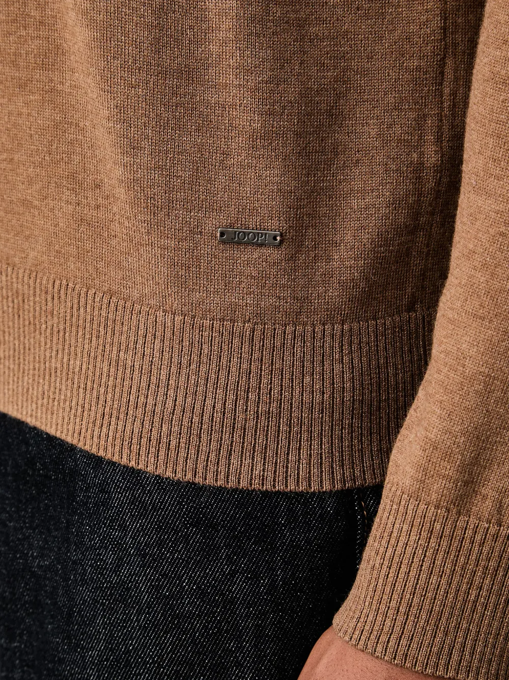 Joop! roll-neck knitted sweater Bruin
