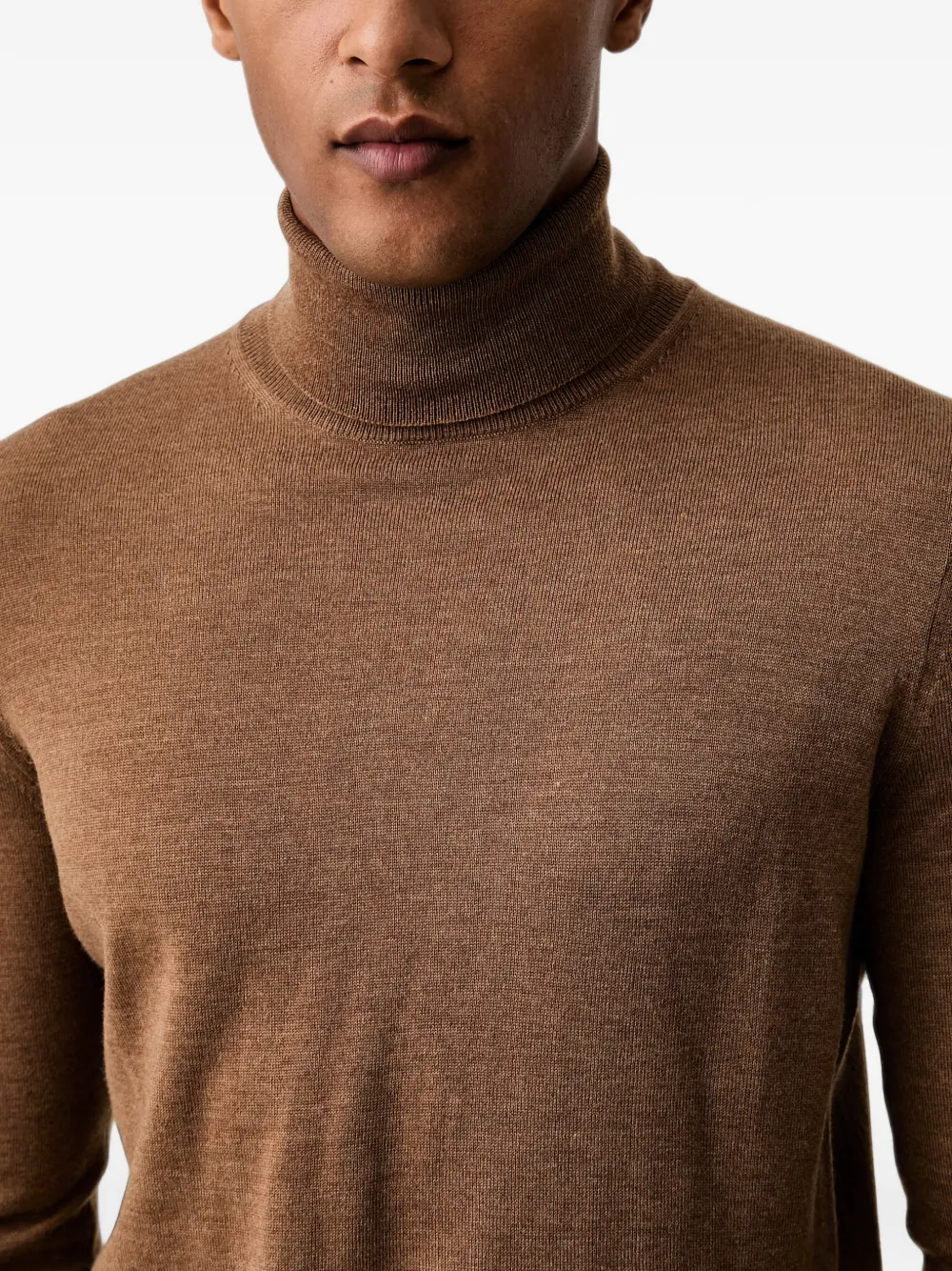 Joop! roll-neck knitted sweater Bruin