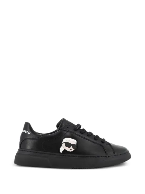 Karl Lagerfeld Kids logo-patch leather sneakers