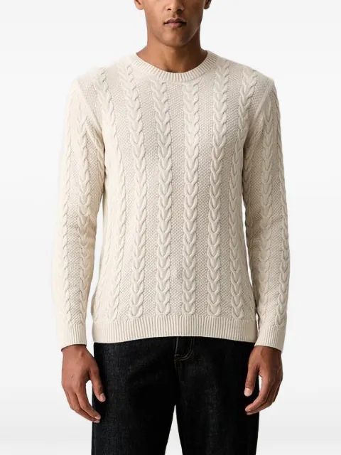 Joop! cable-knit crew-neck sweater